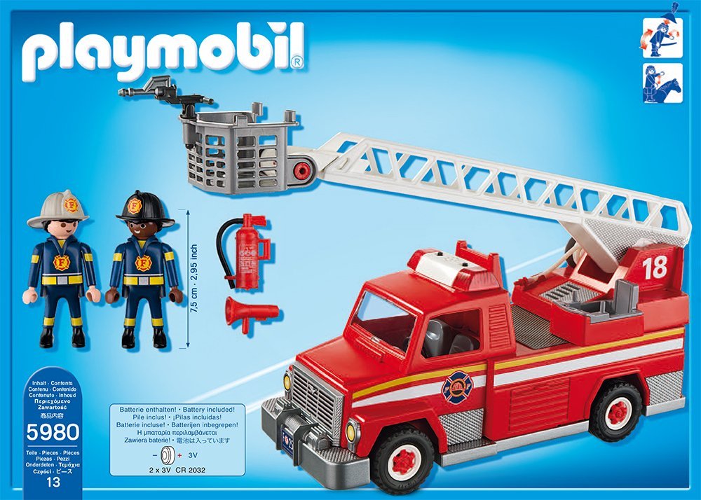 Playmobil Rescue Ladder Unit fire engine 5682 - Best Educational Infant